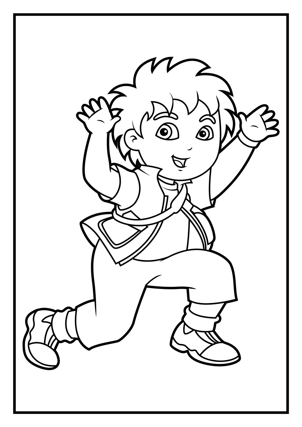 Dora Coloring Pages Diego Coloring Pages