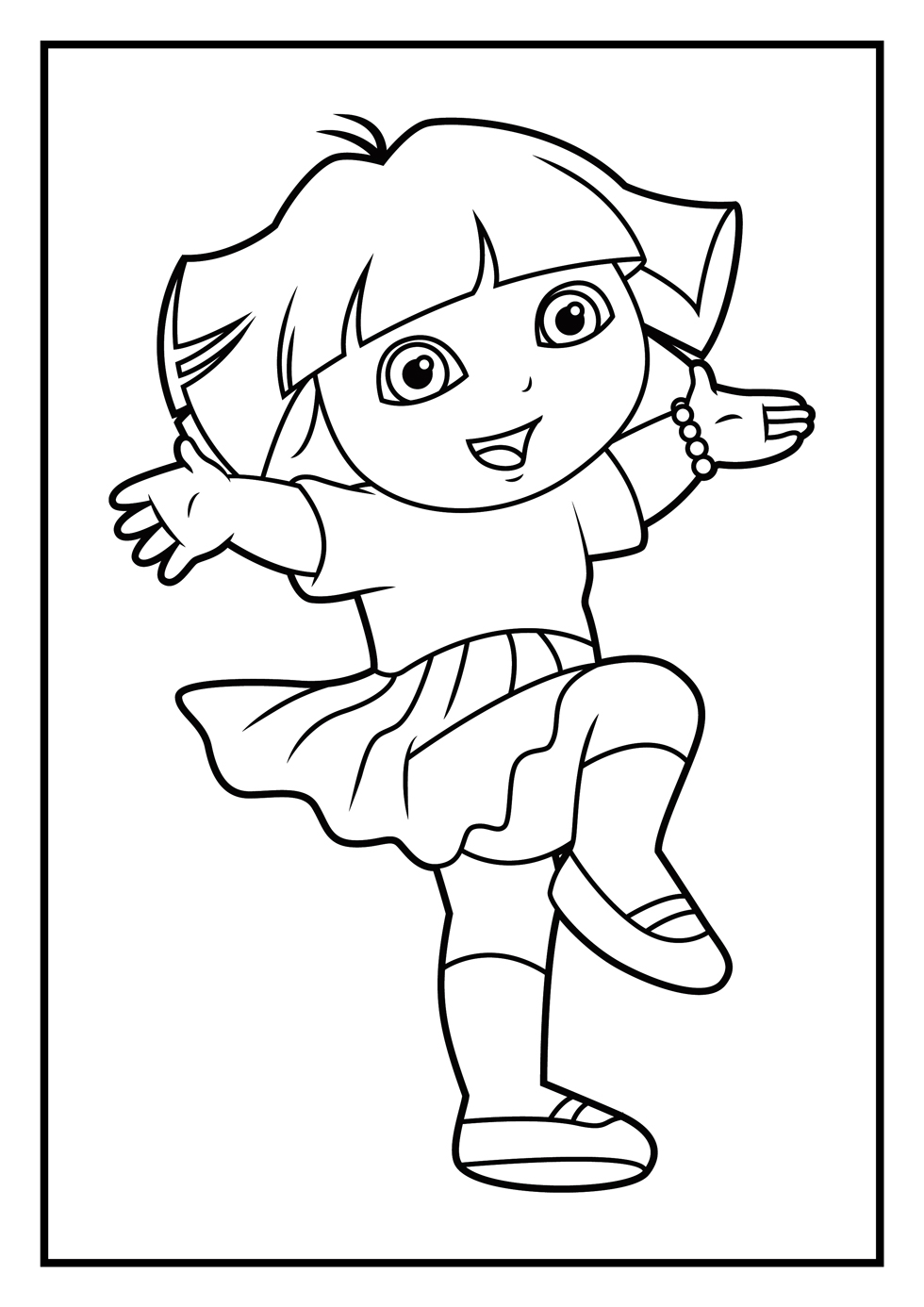 994 Animal Dora Coloring Pages Online Games with Printable